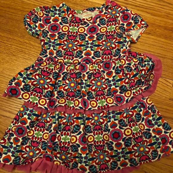 Hannah Anderson Size 90 (3T) colorful ruffle dress in great condition! - Picture 3 of 3